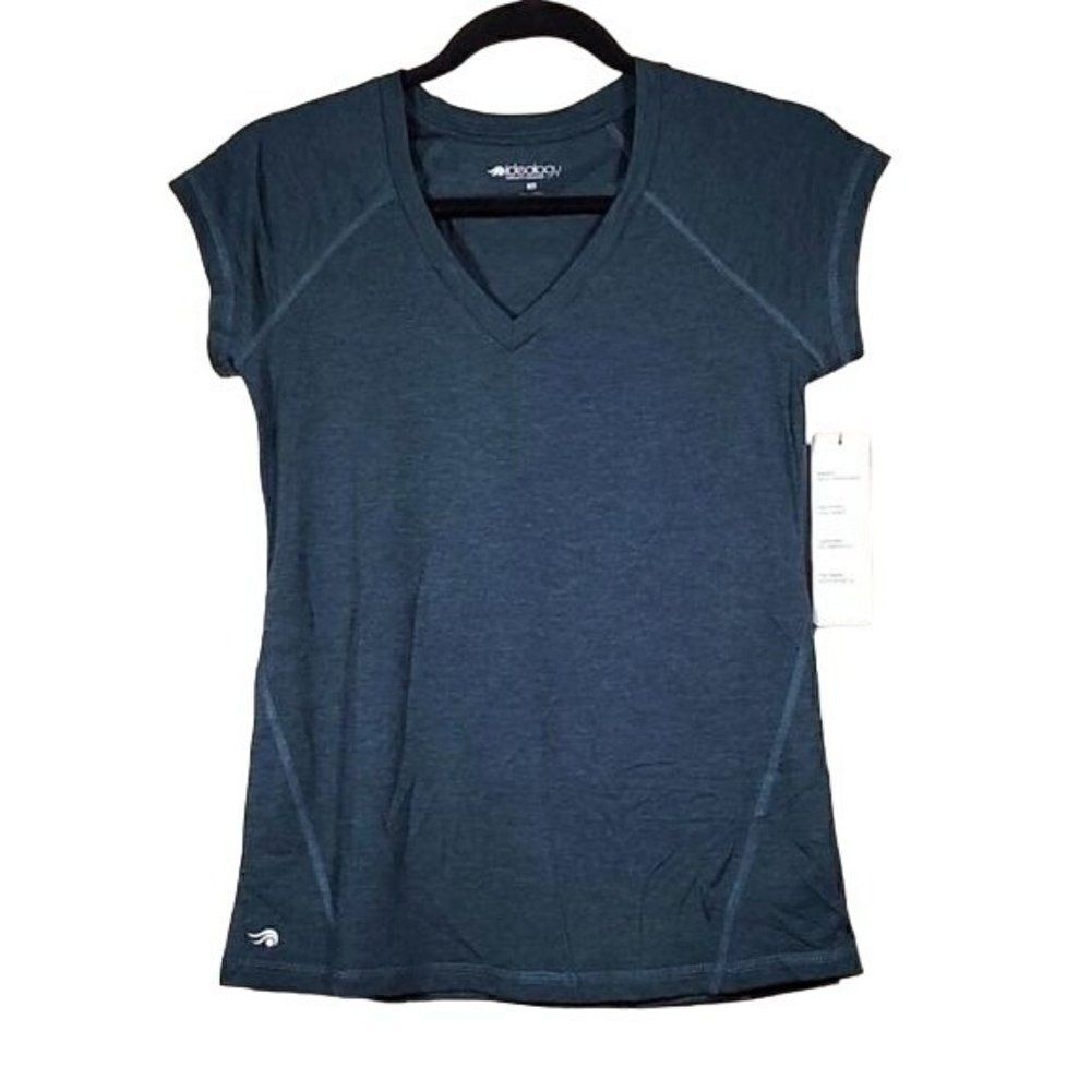 Ideology Essential Heather V-Neck Pullover Sz XS